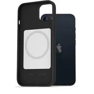 AlzaGuard Magsafe Silicone Case na iPhone 13 čierny