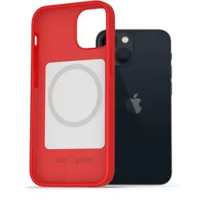AlzaGuard Magsafe Silicone Case na iPhone 13 Mini červený