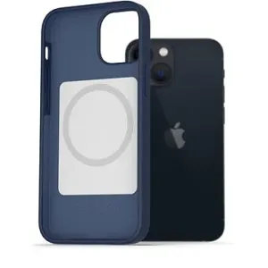 AlzaGuard Magsafe Silicone Case na iPhone 13 Mini modrý