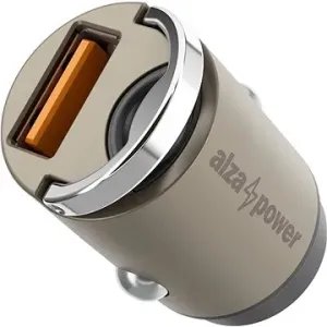 AlzaPower Car Charger M110 Fast Charge Mini strieborná