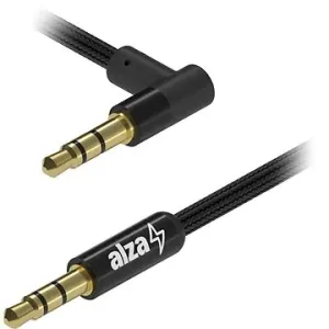 AlzaPower 90Core Audio 3.5mm Jack (M) to 3.5mm Jack 90° (M) 1 m čierny