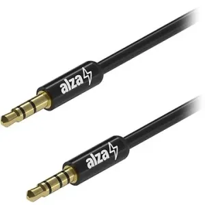 AlzaPower Alucore Audio 3,5 mm Jack 4P-TRRS (M) to 3,5 mm Jack (M) 0,5 m čierny