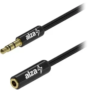 AlzaPower AluCore Audio 3,5 mm Jack (M) to 3,5 mm Jack (F) 1 m čierny