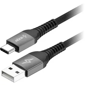 AlzaPower AluCore USB-A to USB-C 2.0 Ultra Durable 1m tmavosivý