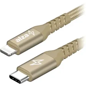 AlzaPower Alucore USB-C to Lightning MFi 1 m zlatý