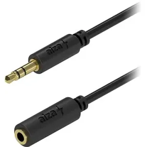 AlzaPower Core Audio 3,5 mm Jack (M) to 3,5 mm (F) 2 m čierny