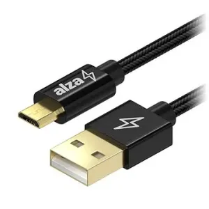 AlzaPower AluCore USB-A to Micro USB 1m Black