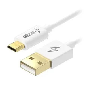 AlzaPower Core USB-A to Micro USB 1m biely