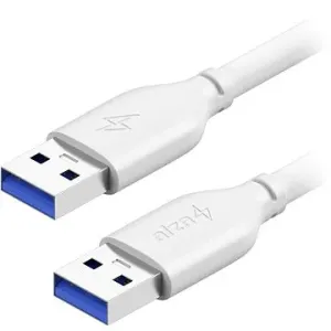 AlzaPower Core USB-A (M) to USB-A (M) 3.0, 1 m biely
