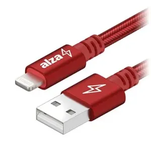 AlzaPower AluCore USB-A to Lightning MFi (C189) 0.5m červený