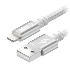 AlzaPower AluCore USB-A to Lightning MFi (C189) 3m strieborný