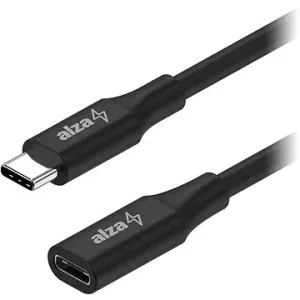 AlzaPower Core USB-C (M) to USB-C (F) 3.2 Gen 1, 0.5m čierny