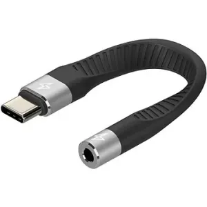AlzaPower FlexCore USB-C (M) to 3,5mm Jack (F) čierny