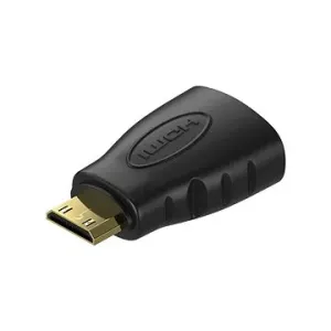 AlzaPower Mini HDMI-C (M) to HDMI (F) 10.2Gbps FullHD čierny