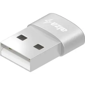 AlzaPower USB-A (M) to USB-C (F) 2.0 biely