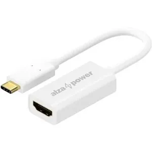 AlzaPower USB-C (M) na HDMI 2.0 4 K 60 Hz (F) 0.18 m biela