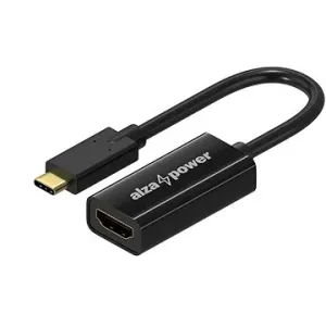 AlzaPower USB-C (M) to HDMI 2.0 (F) 4K 60Hz 0.15m čierny