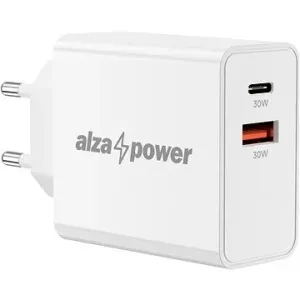 AlzaPower A130 Fast Charge 30 W biela