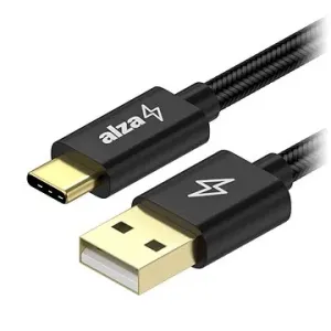 AlzaPower AluCore Charge USB-A to USB-C 2.0 3m čierny