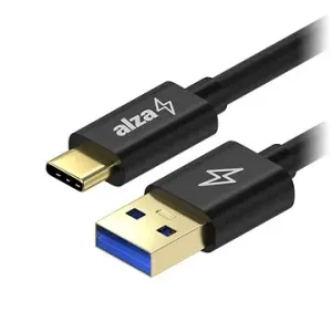 AlzaPower AluCore USB-A to USB-C 3.2 Gen 1 60W 5Gbps 2m čierny