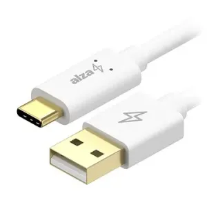 AlzaPower Core Charge USB-A to USB-C 2.0 1m biely