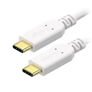 AlzaPower Core USB-C/USB-C 2.0, 3 A, 60 W, 0,5 m biely