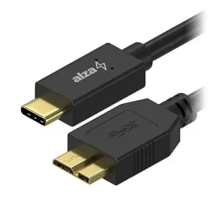 AlzaPower USB-C na Micro USB-B 3.2 Gen 1 0.5m čierny