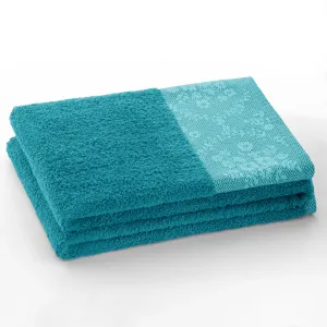 Bavlnený uterák AmeliaHome Crea 50 x 90 cm modrý/morský