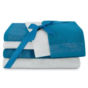 Sada 6 ks ručníků ALLIUM klasický styl modrá #7022618