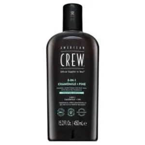 American Crew 3 in 1 Chamimile + Pine 3 v 1 šampón, kondicionér a sprchový gél pre mužov 450 ml