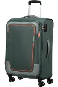 American Tourister Látkový cestovní kufr Pulsonic EXP M 64/74 l - tmavě zelená