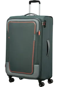 American Tourister Látkový cestovní kufr Pulsonic EXP XL 113/122 l - tmavě zelená