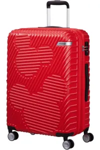 American Tourister Skořepinový cestovní kufr Mickey Clouds M EXP 63/70 l - červená