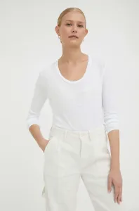 Tričko s dlhým rukávom American Vintage dámsky, biela farba #6179292