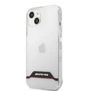 AMHCP13STCBR AMG PC/TPU Red Stripes Zadní Kryt pro iPhone 13 Mini Transparent