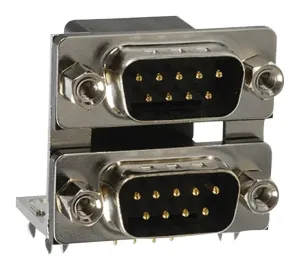 Amphenol Communications Solutions L17H2112120 Stacked D Sub Conn, 9P Plug-9P Plug