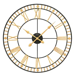 Designové nástenné hodiny AMS 9647, 80 cm
