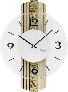 Dizajnové nástenné hodiny 9674 AMS 38cm #7024262