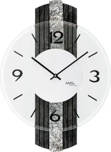 Dizajnové nástenné hodiny 9676 AMS 38cm #7024264