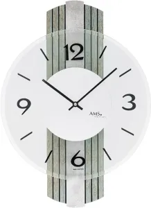 Dizajnové nástenné hodiny 9677 AMS 38cm #7024265