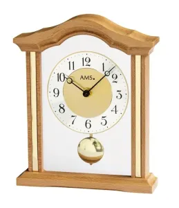 Luxusné drevené stolové hodiny 1174/18 AMS 23cm #3442327