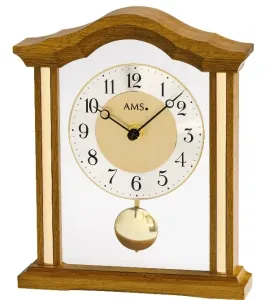 Luxusné drevené stolové hodiny 1174/4 AMS 23cm #3442326