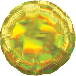 Amscan Fóliový balón - Holografický zlatý Kruh #1565522