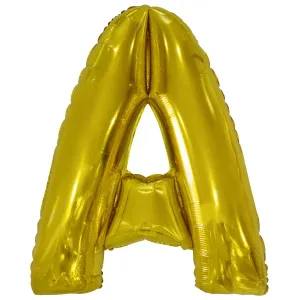 Amscan Fóliový balónik písmeno A 86 cm zlatý #5715595