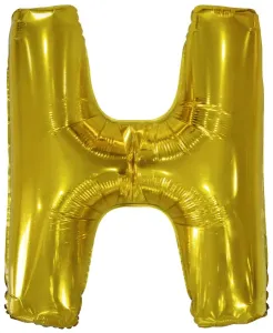 Amscan Fóliový balónik - písmeno H, zlatý 86 cm