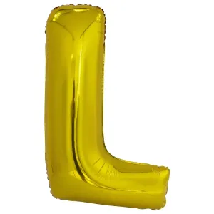 Amscan Fóliový balónik písmeno L 86 cm zlatý #5715602