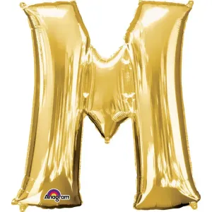 Amscan Fóliový balónik písmeno M 86 cm zlatý #5715603