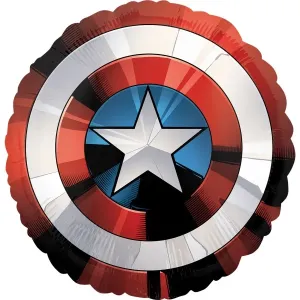 Amscan Fóliový jumbo balón Štít Captain America #5338181