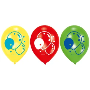 Amscan Latexové balóny mix - červená, zelená, žltá 6 ks #5716053