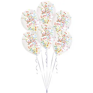 Amscan Latexové balóny s konfetami mix 6 ks #5935688